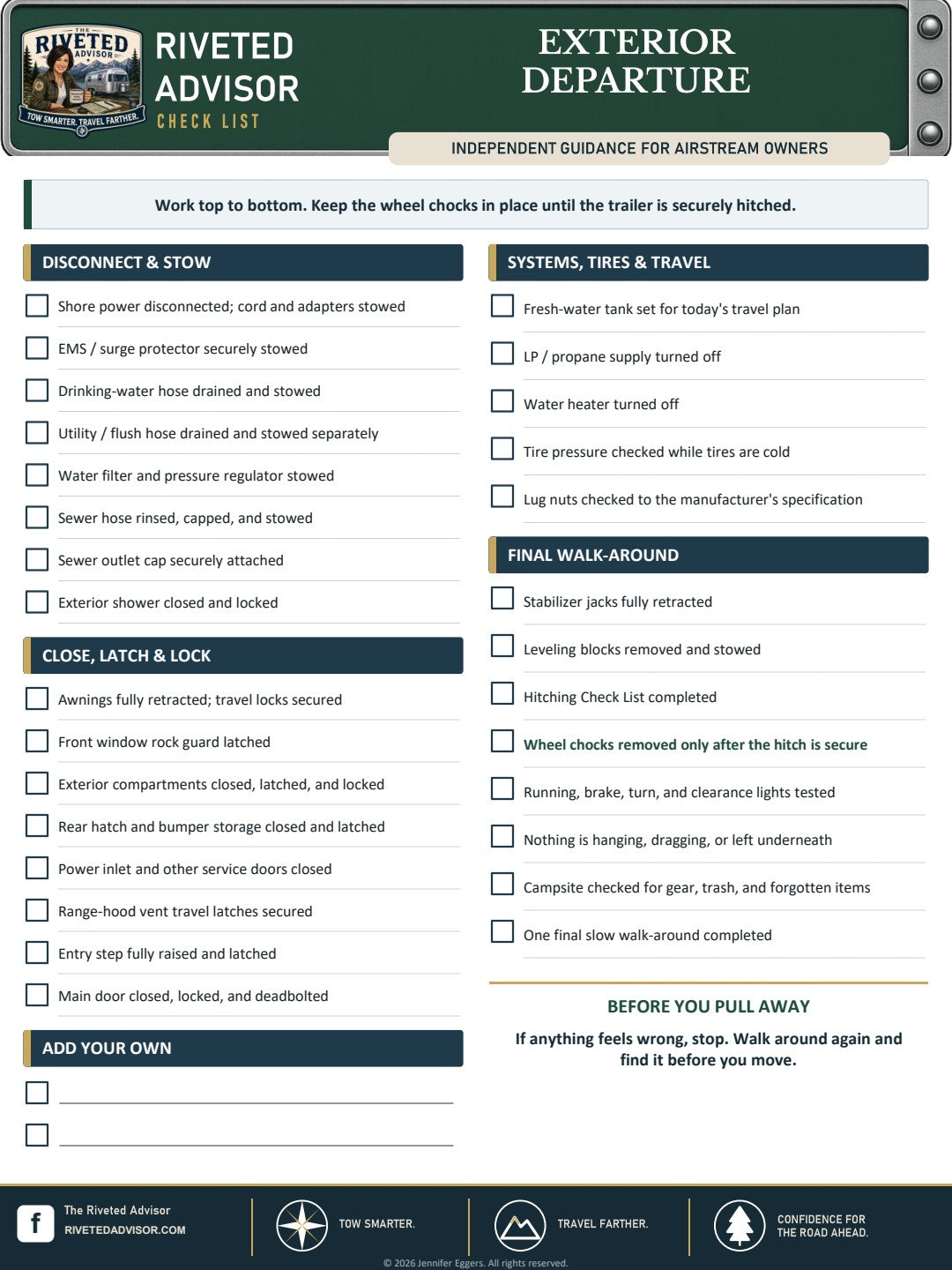 Essential Airstream Checklist Bundle – Free PDF Download