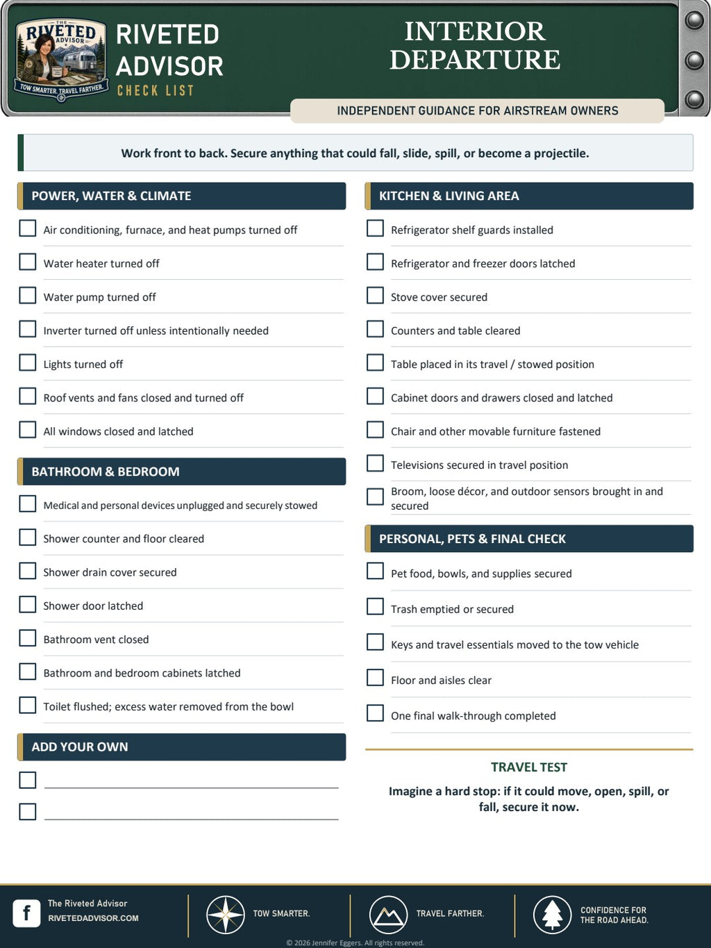 Essential Airstream Checklist Bundle – Free PDF Download