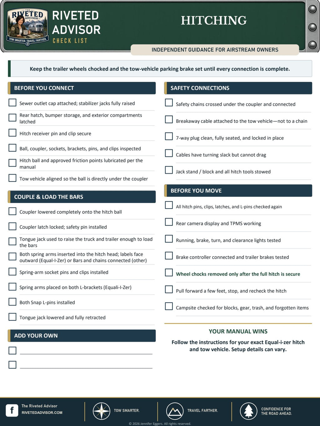Essential Airstream Checklist Bundle – Free PDF Download