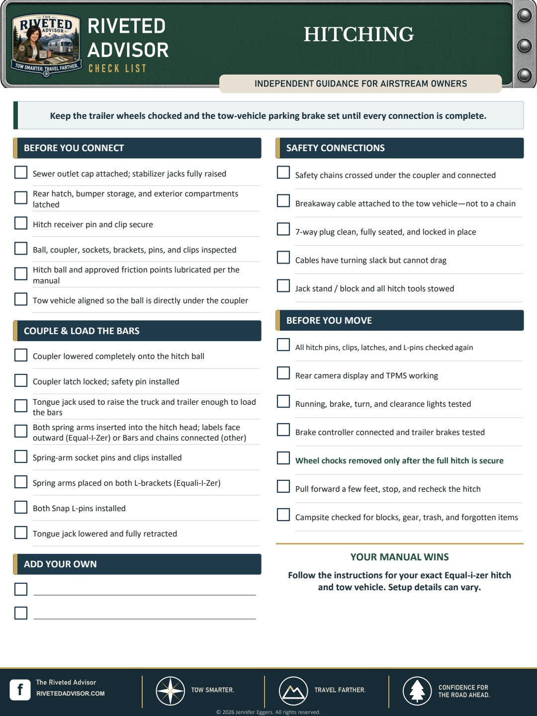 Essential Airstream Checklist Bundle – Free PDF Download