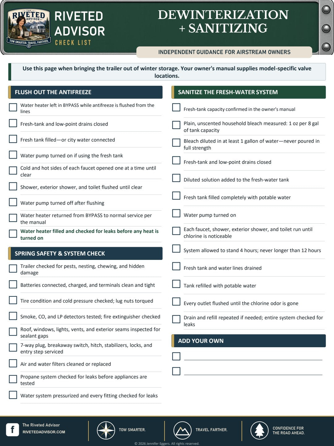 Essential Airstream Checklist Bundle – Free PDF Download