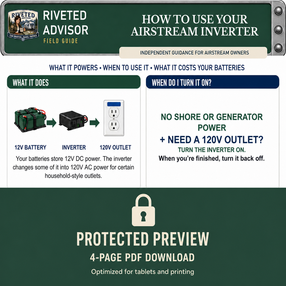 How to Use Your Airstream Inverter – PDF Download