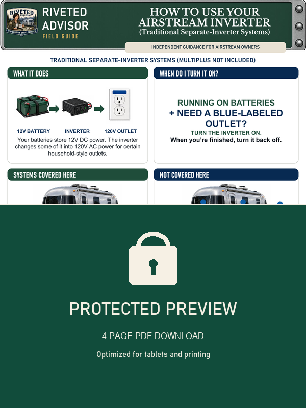 How to Use Your Airstream Inverter – PDF Download